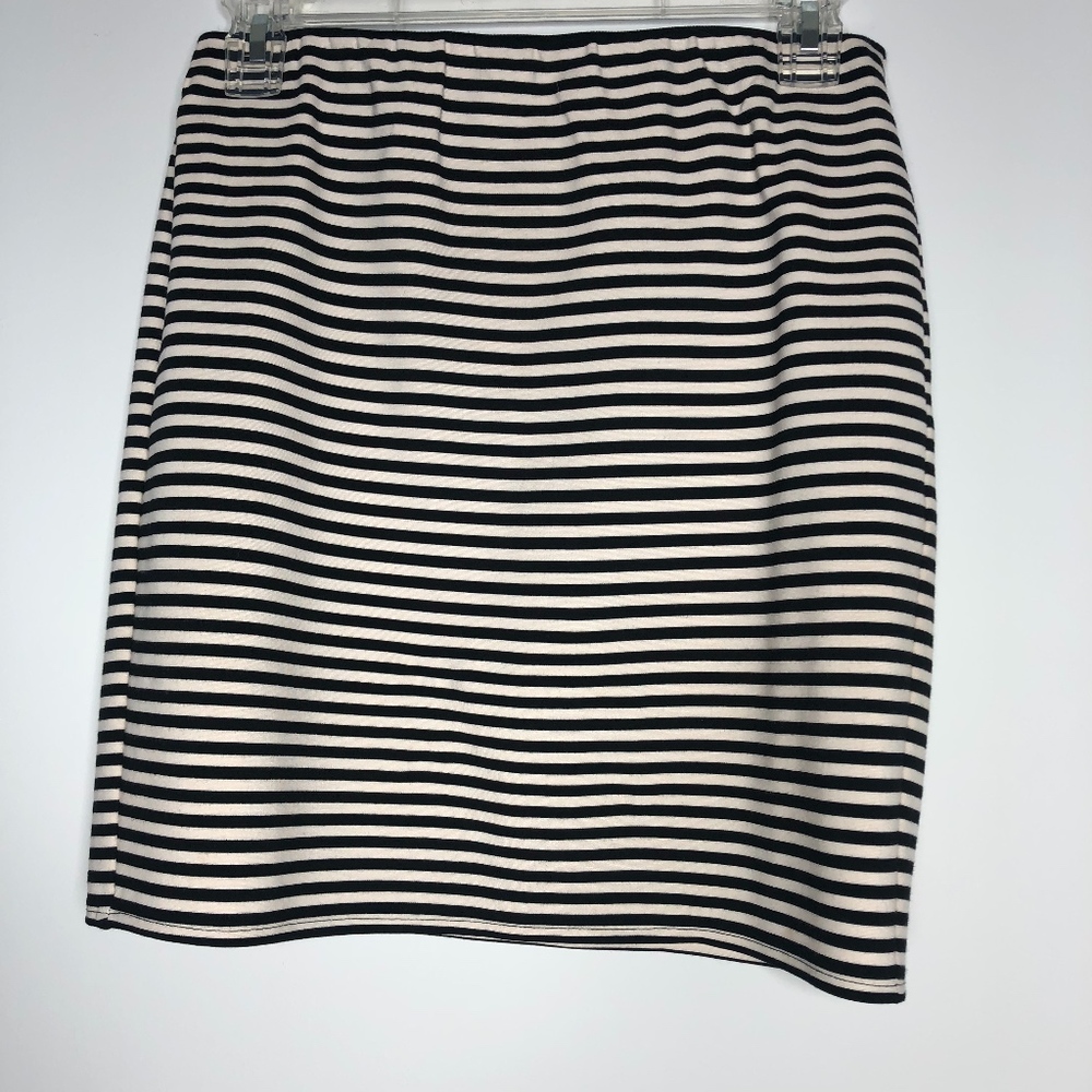 Loft Striped Stretchy Mini Skirt Size XS